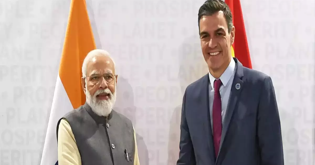 Rome: PM Modi meets Spanish Prime Minister Pedro Sanchez